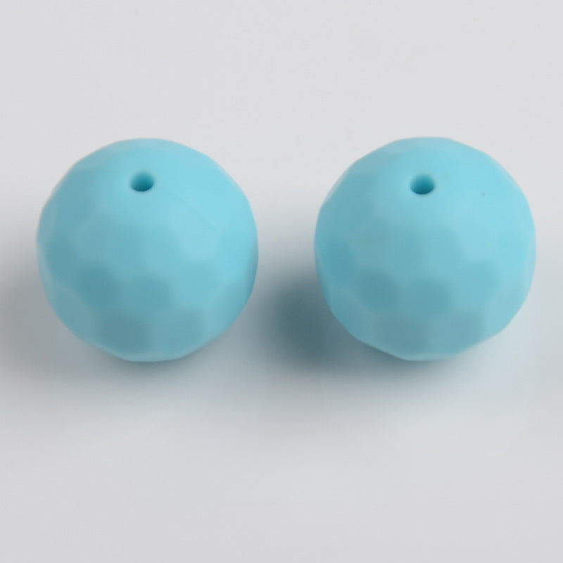 Wholesale 100PCS/PACK 16MM Food Grade Round Rhombus Silicone Beads